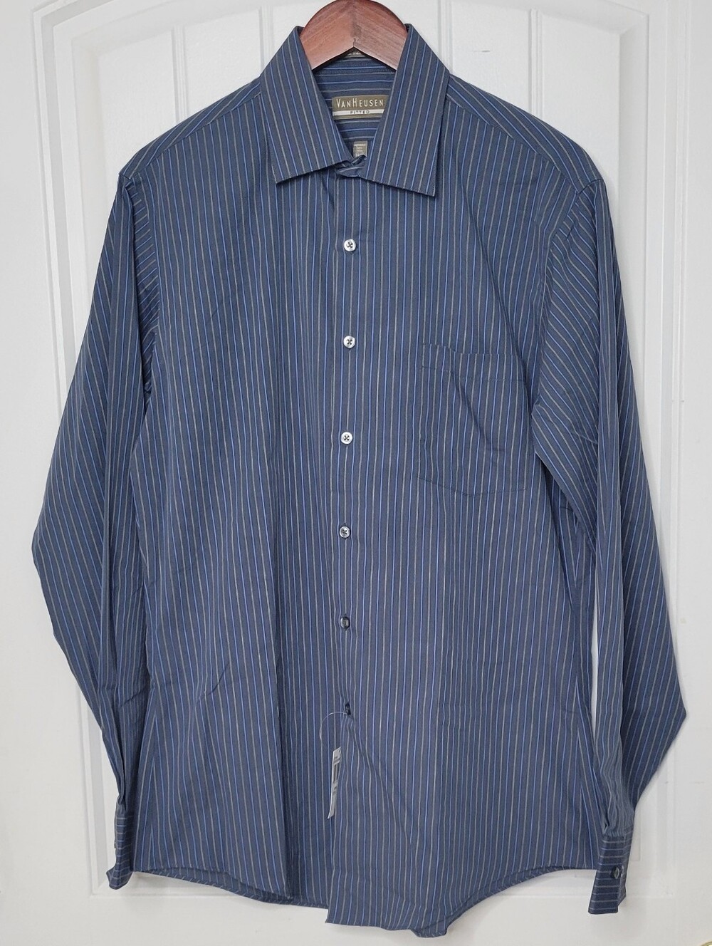 Van Heusen Blue Pinstripe Dress Shirt
